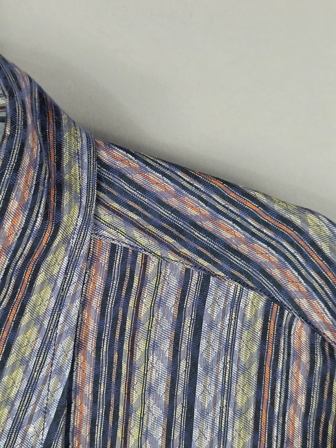 [무료배송]미쏘니 103-180 남성 린넨 마 혼방 반팔 셔츠 빈티지 상품이미지4