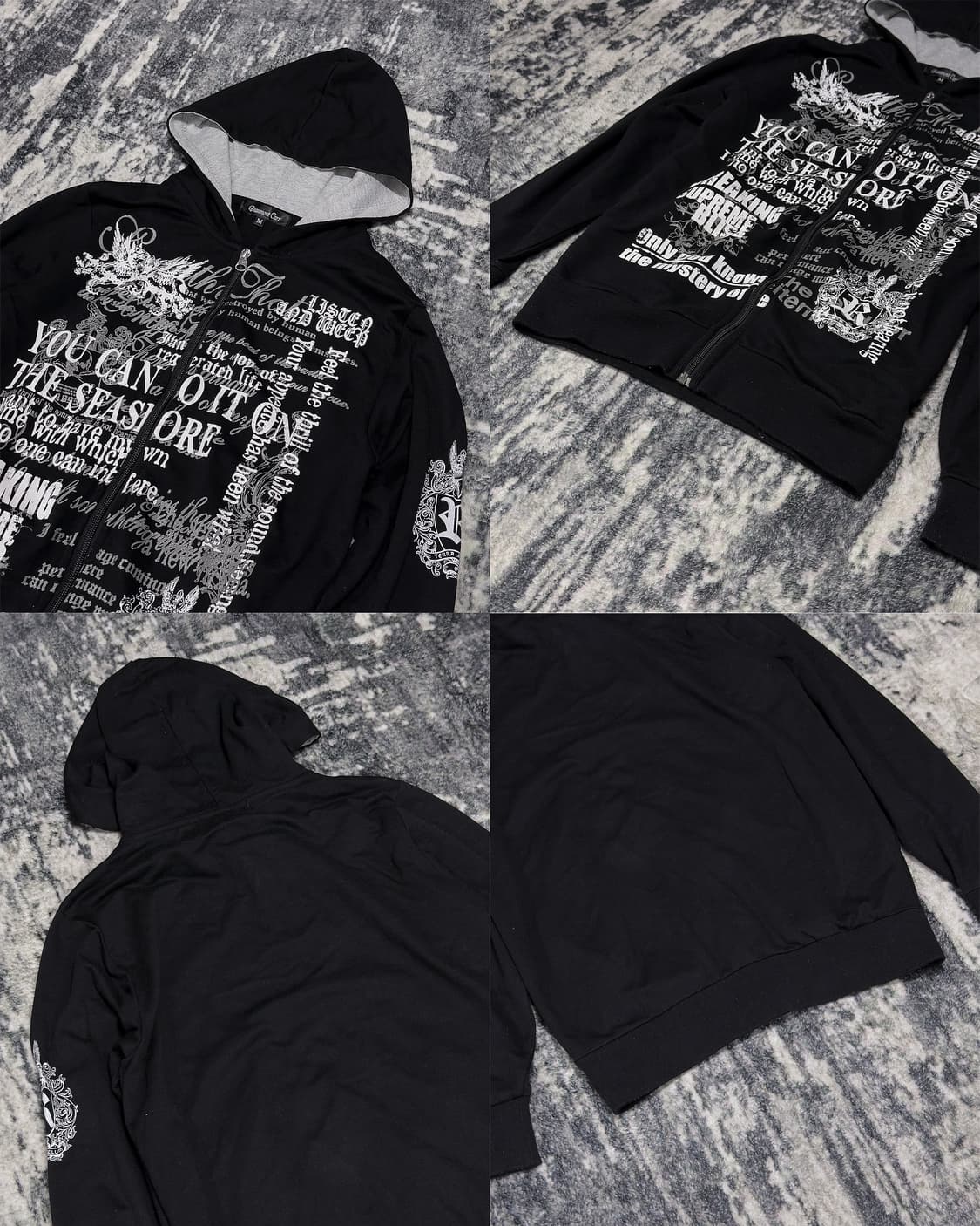 {BEAUMONT CARR} Typo Graphic Zip-up   - 상품이미지4