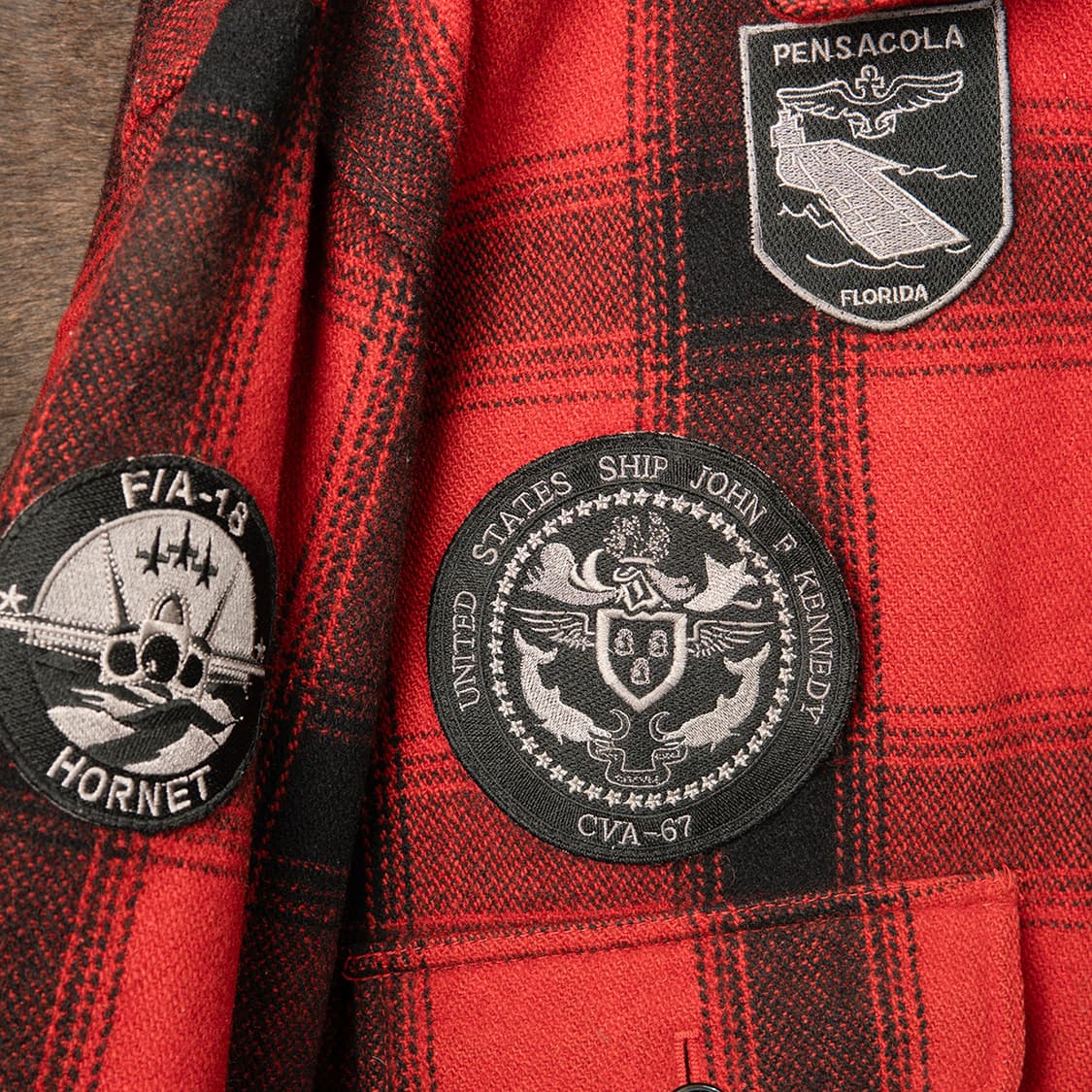 [120] Schott 버팔로체크 울 G-1 플라이트 자켓  상품이미지3