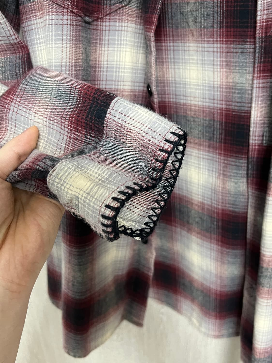 생로랑 플란넬 셔츠 상품이미지6