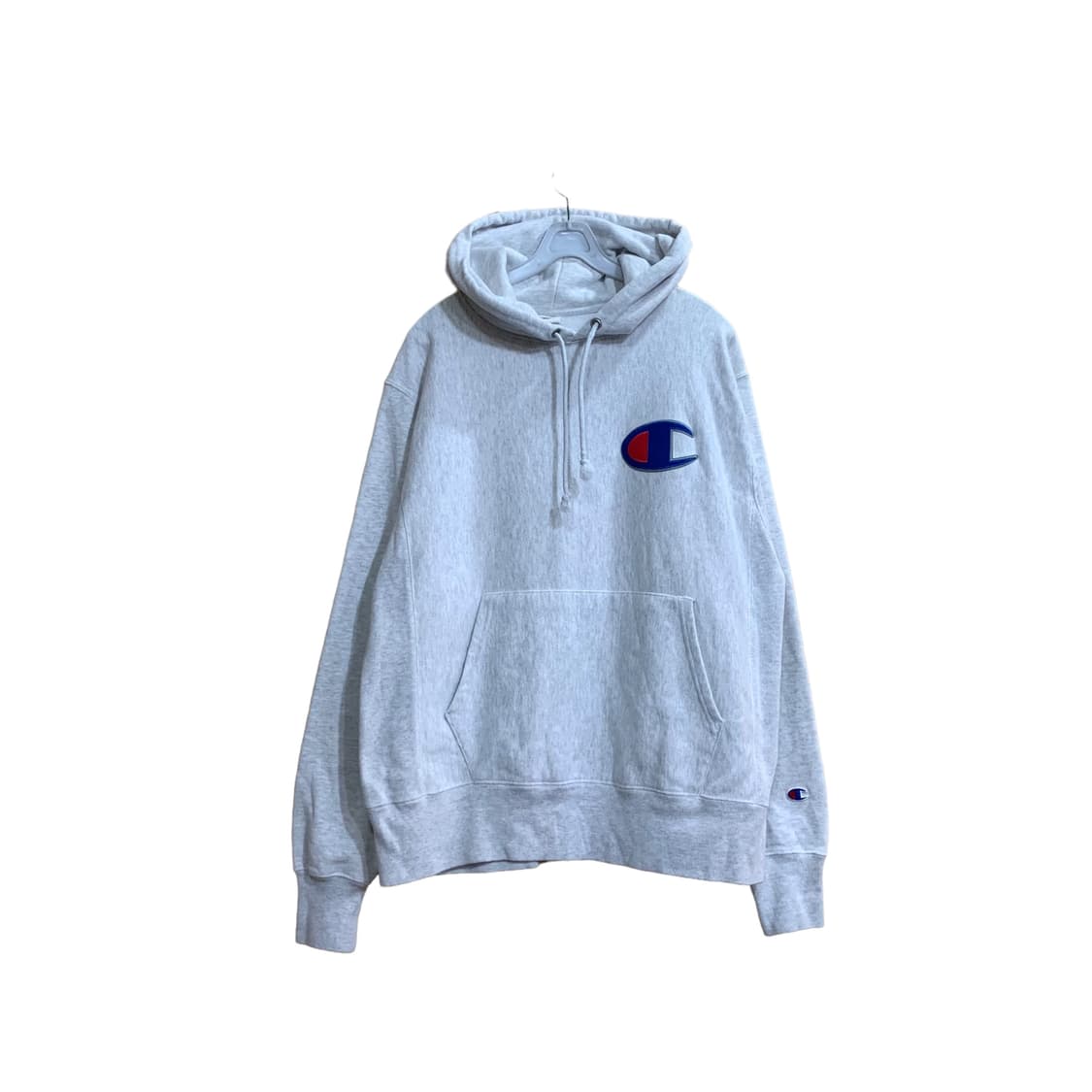 챔피온 멜란지그레이 빅로고 후드티 상품이미지1