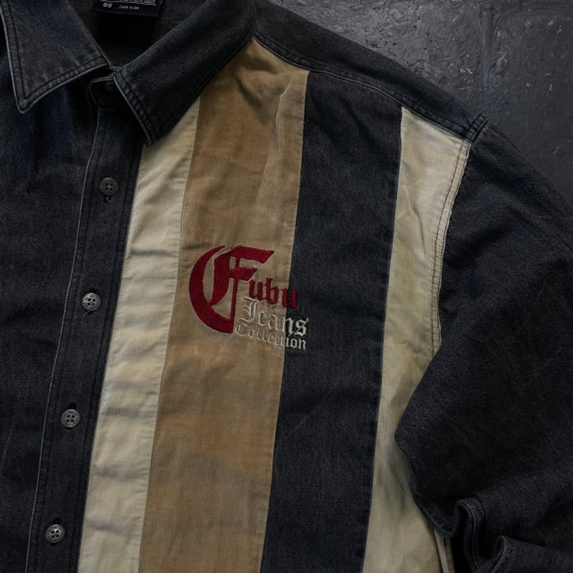 100 후부 올드스쿨 데님 셔츠 상품이미지2