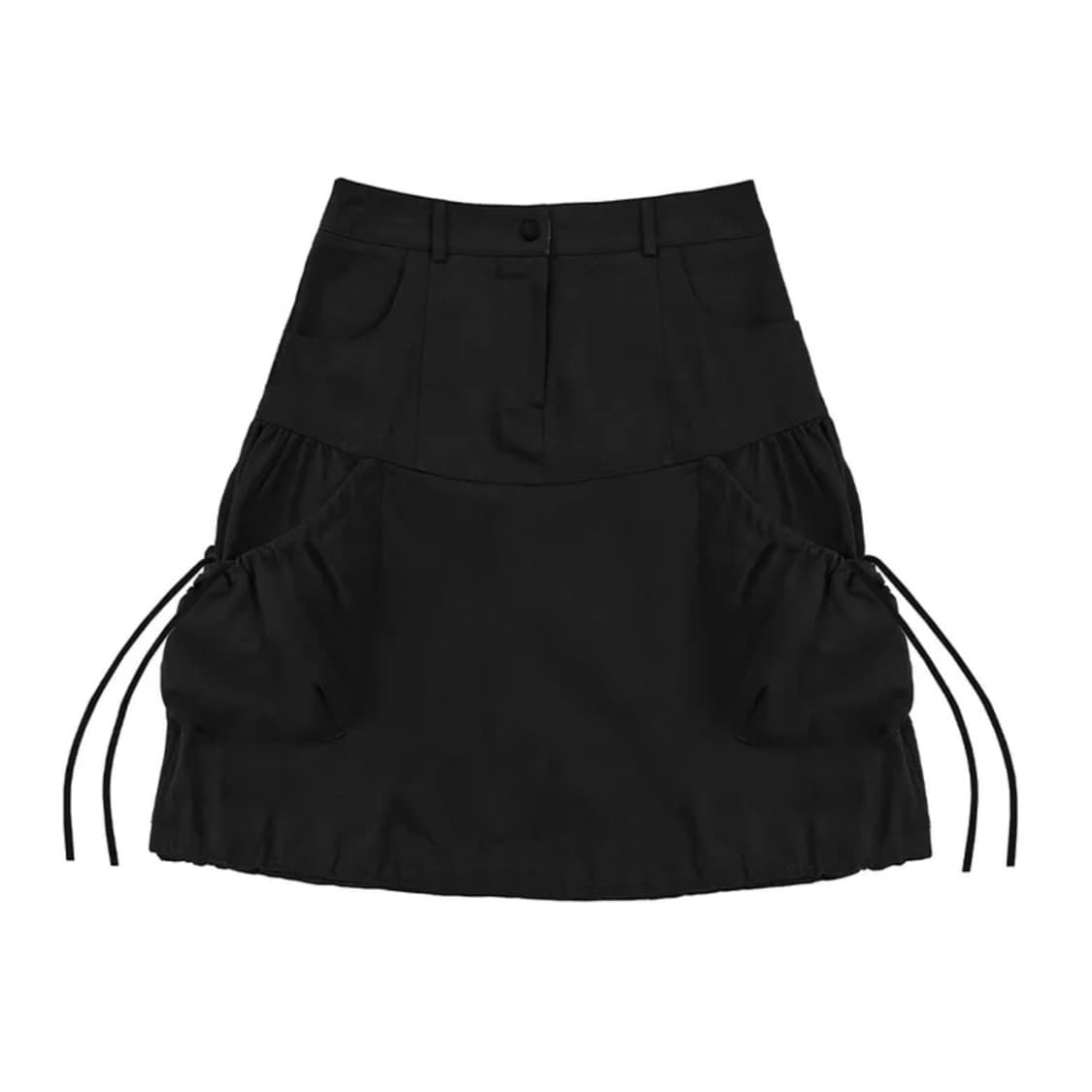 [택O새상품] 레이즈미야 미오 셔링 벌룬 스커트 블랙S 상품이미지1
