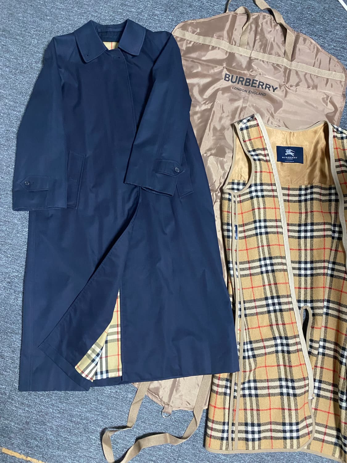 롱랭스 노바체크 울 라이너 내피 버버리 트렌치코트 급처 상품이미지1