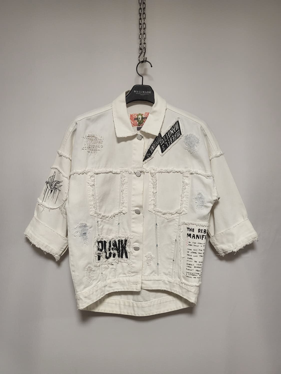 쥬시쥬디 너레벨스 매니페스트 그래픽 데님자켓 상품이미지1