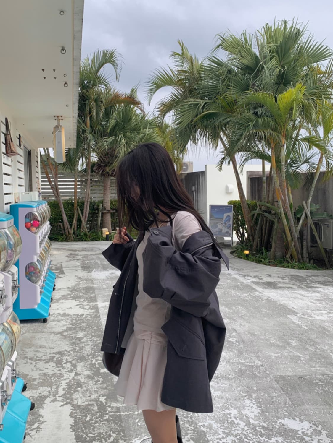 [시착x 단종새제품] 오이니 아뜰리에 야상 점퍼 차콜 상품이미지1