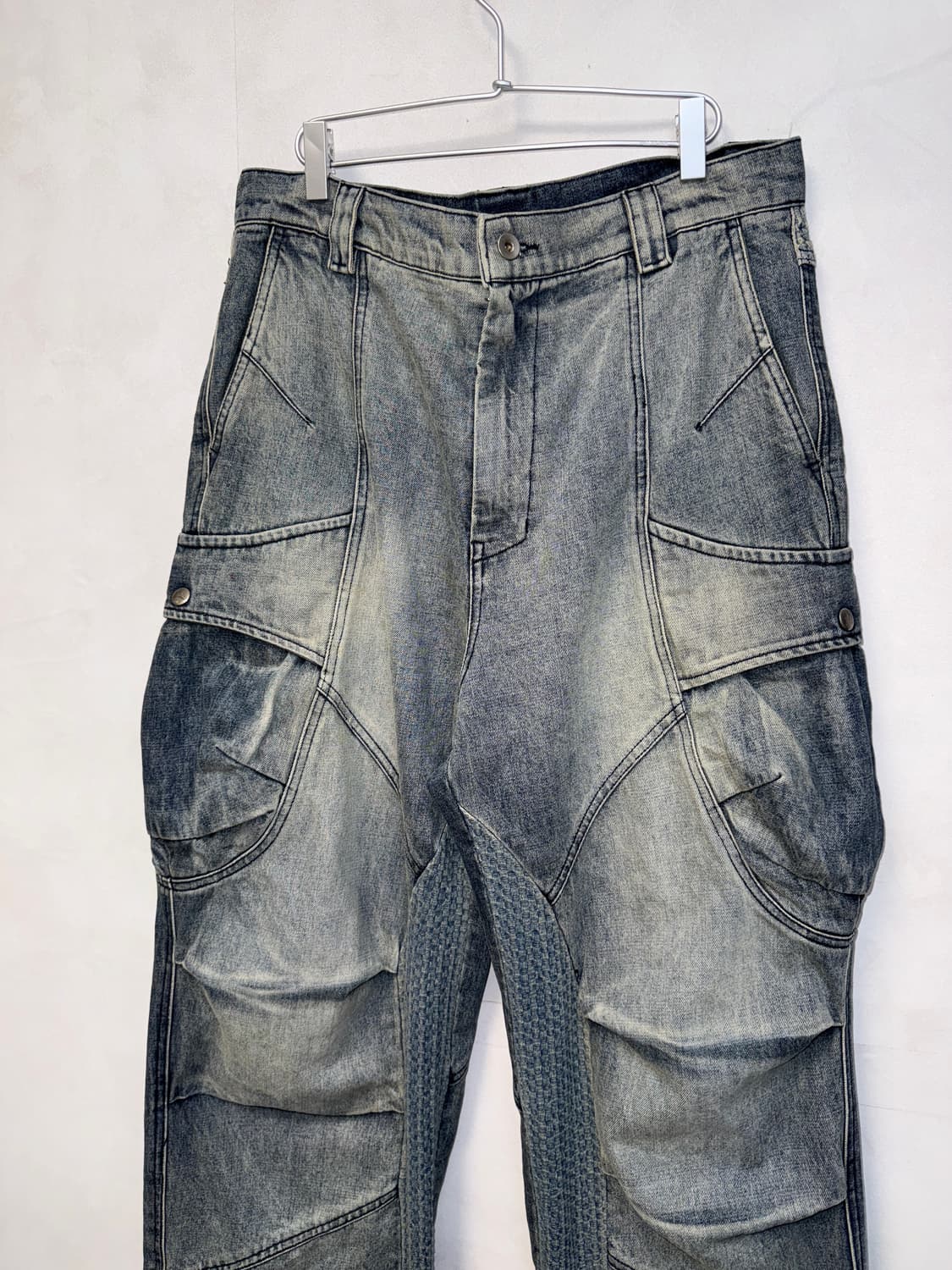Ignota core:10 washed cargo pants blue L 상품이미지2