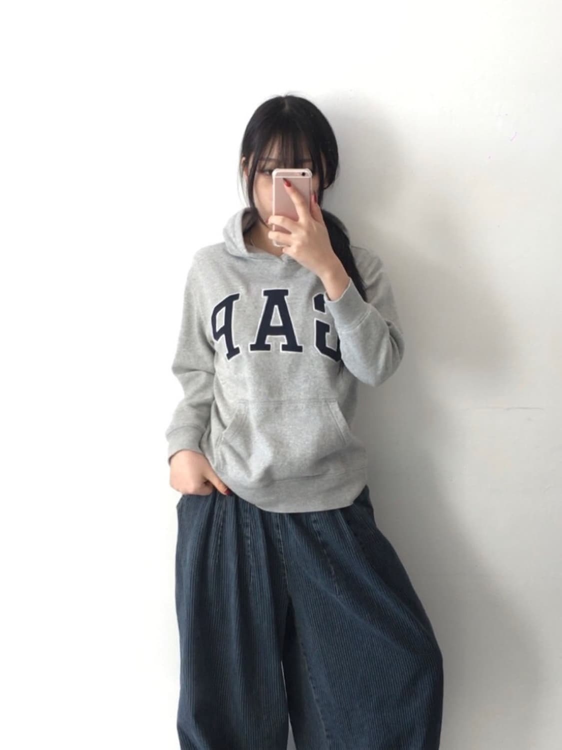 갭 빅스펠로고 후드티 상품이미지1