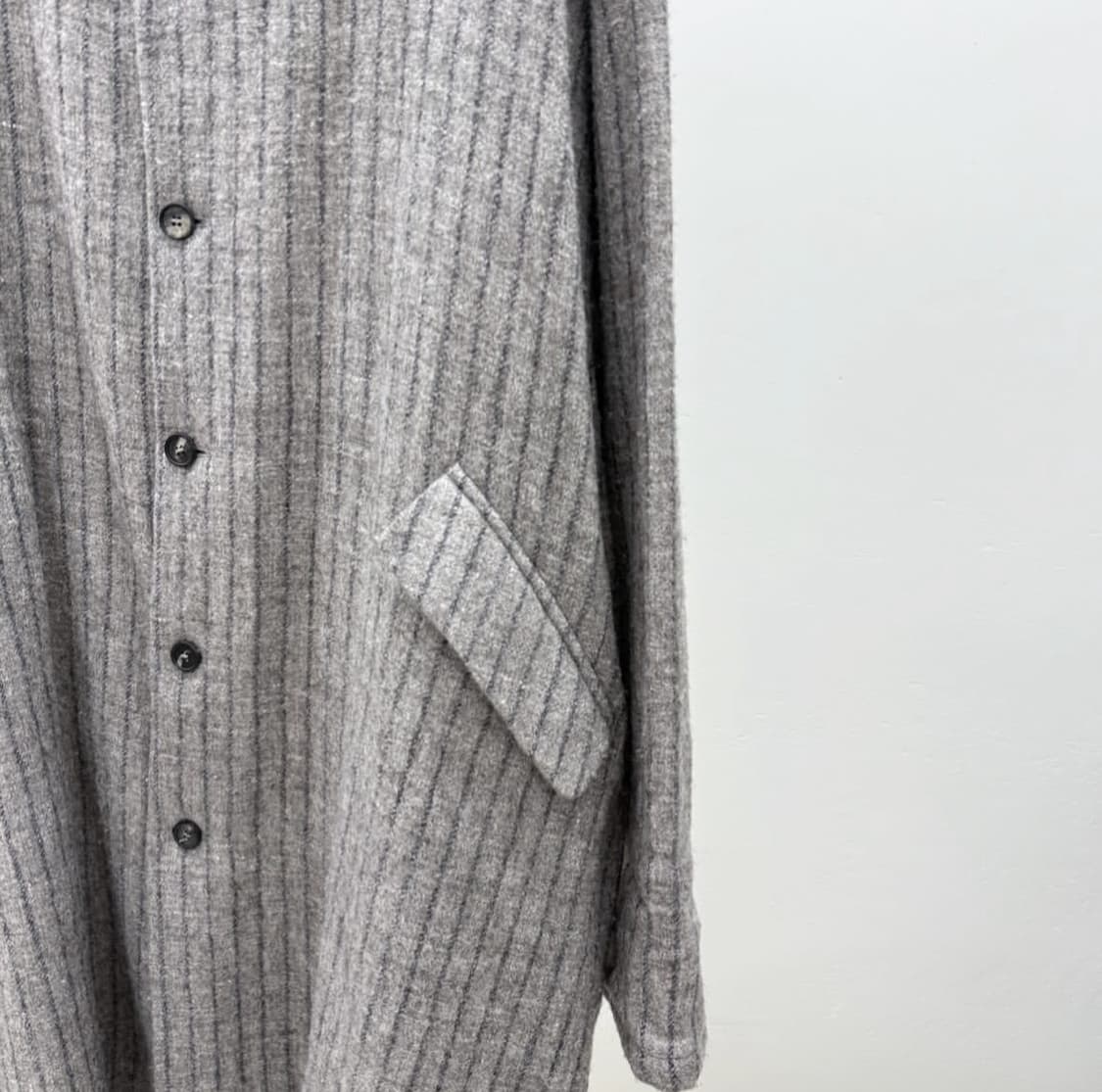 Bergfabel (베르그파벨) 스트라이프 울 코트 상품이미지4