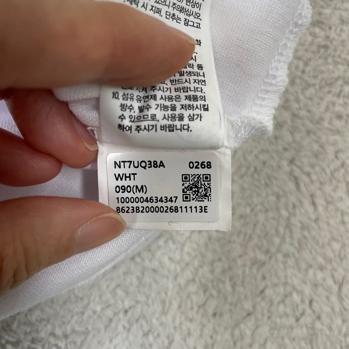 M 노스페이스 여성 플라워 반팔티 화이트 상품이미지7