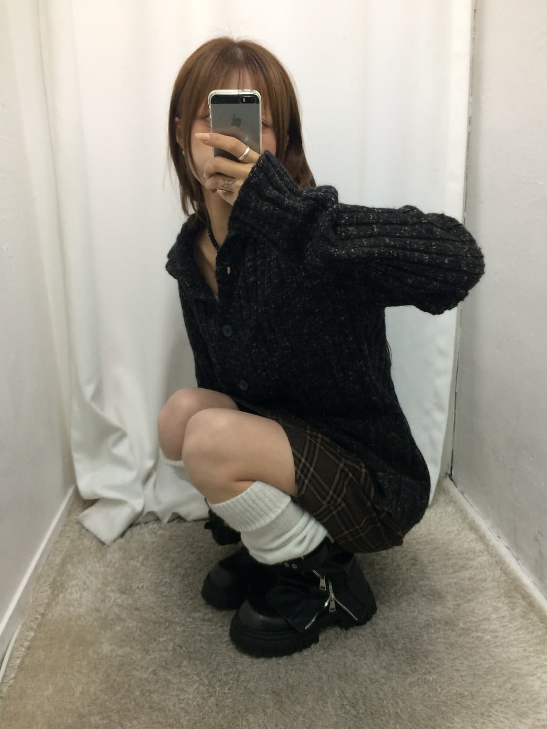 🐻포근 브라운 가디건 코디 🐻 상품이미지4