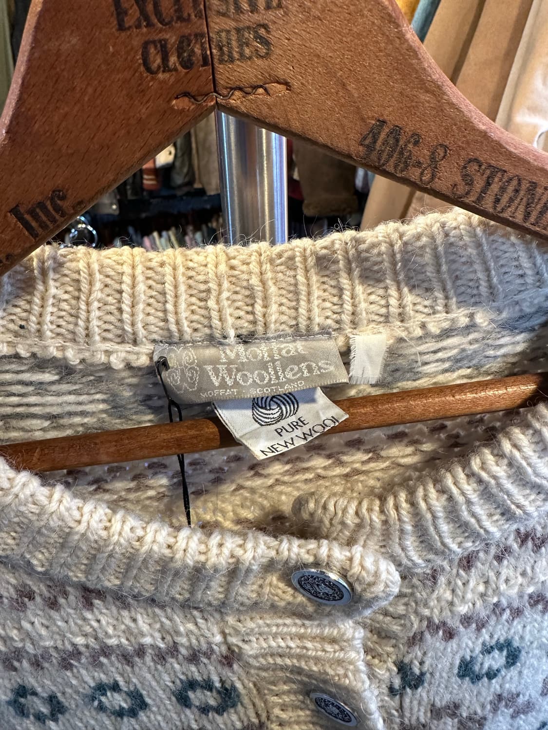 유럽발 Moffat Woollens 헤비 울 에스닉 가디건 상품이미지8