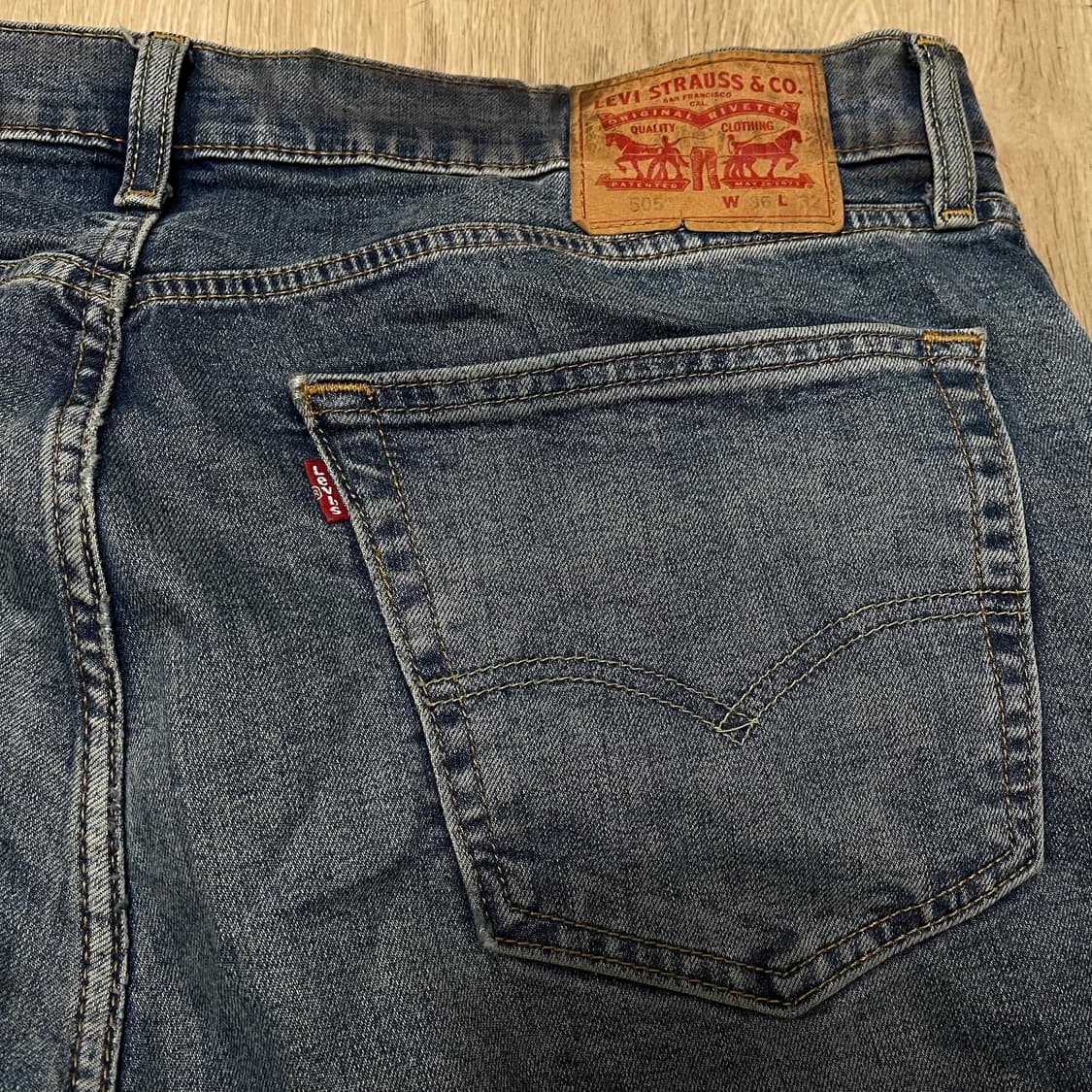 리바이스 505 레귤러 데님 청바지 36/32 상품이미지2