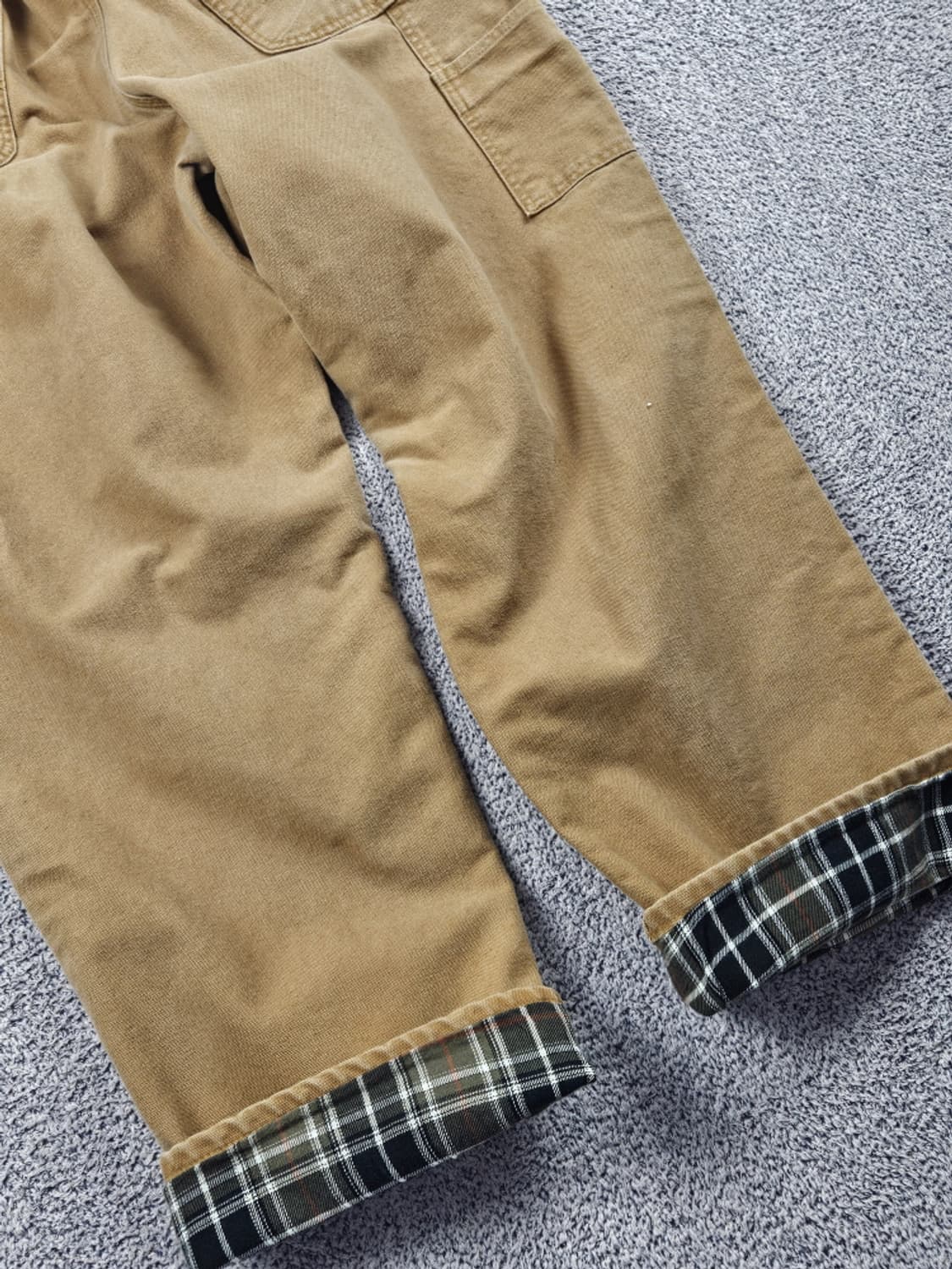 칼하트 헤비 플란넬 밴딩 커스텀 카펜터 팬츠 (40X30) / 10553 상품이미지10