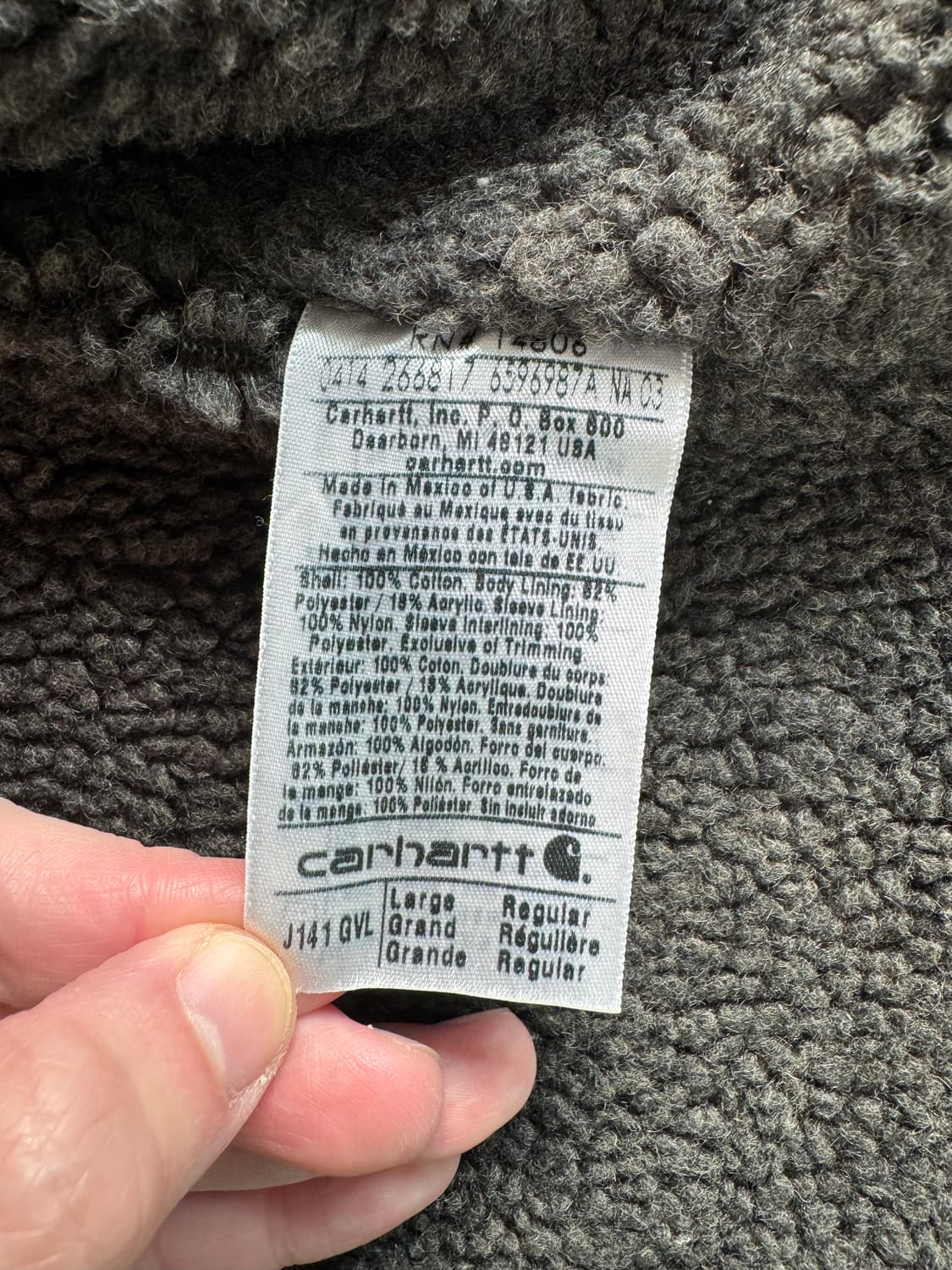 칼하트 시에라 j141 gvl large 상품이미지3