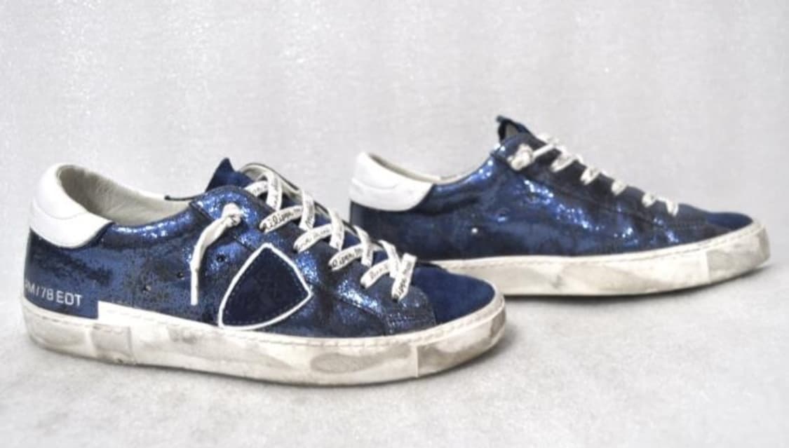 필립모델/여성크랙빈티지스니커즈(사이즈230)정품 상품이미지3