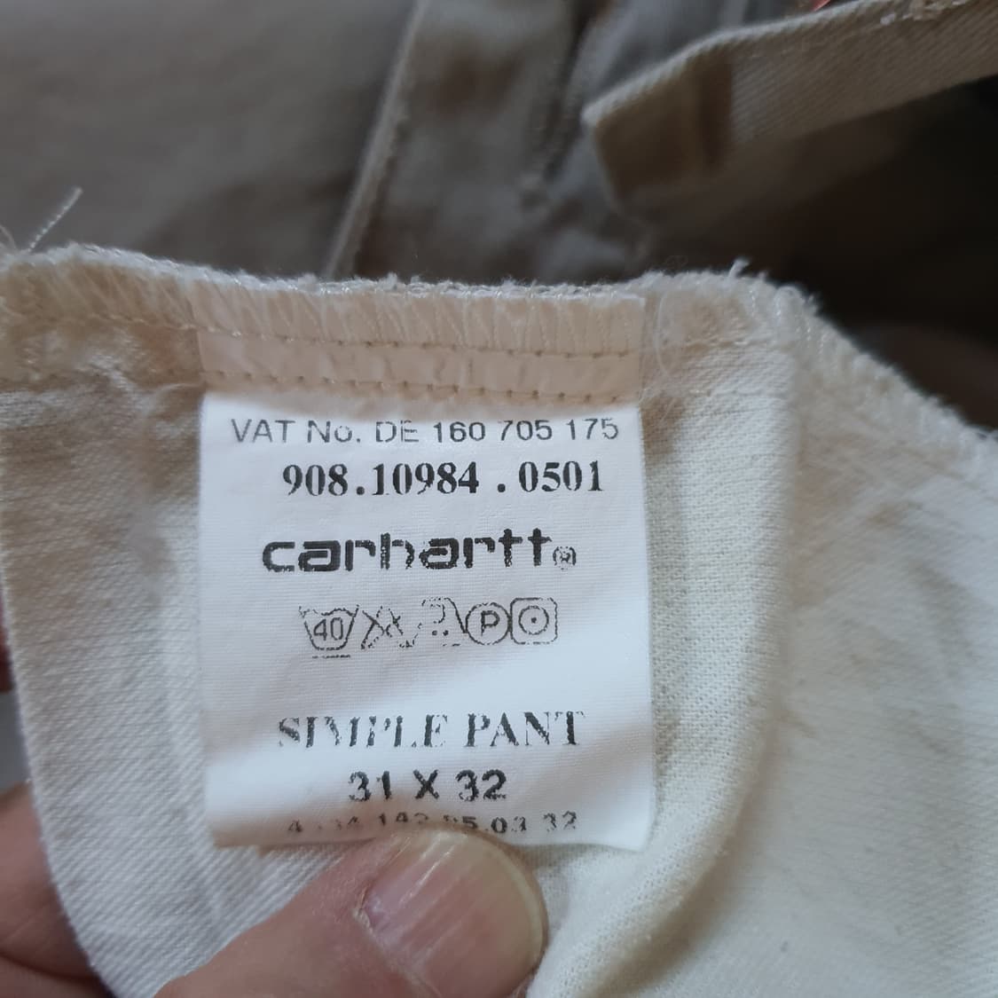 칼하트 심플 팬츠   No.1 상품이미지5