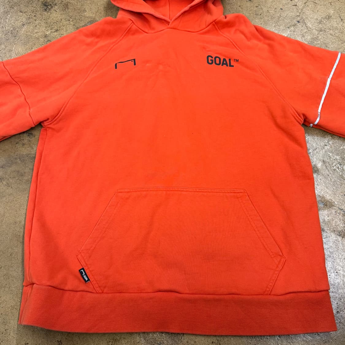 [정품/XL] GOAL 골 스튜디오 오렌지색 후드티 b15 상품이미지3