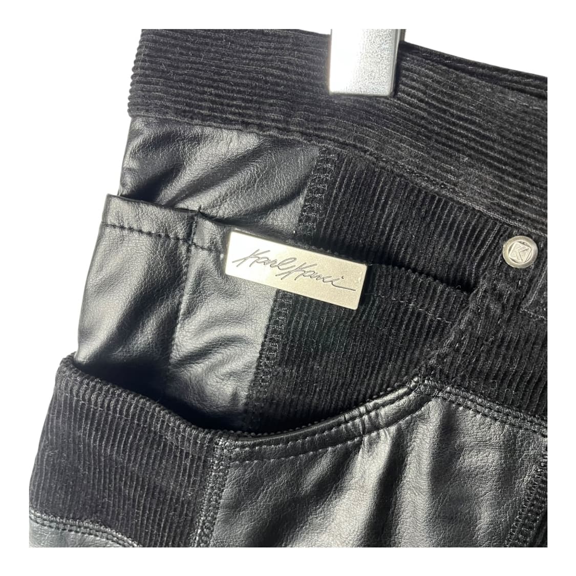 [Karl Kani] 칼카니 레더믹스 체커보드 코듀로이팬츠 상품이미지4