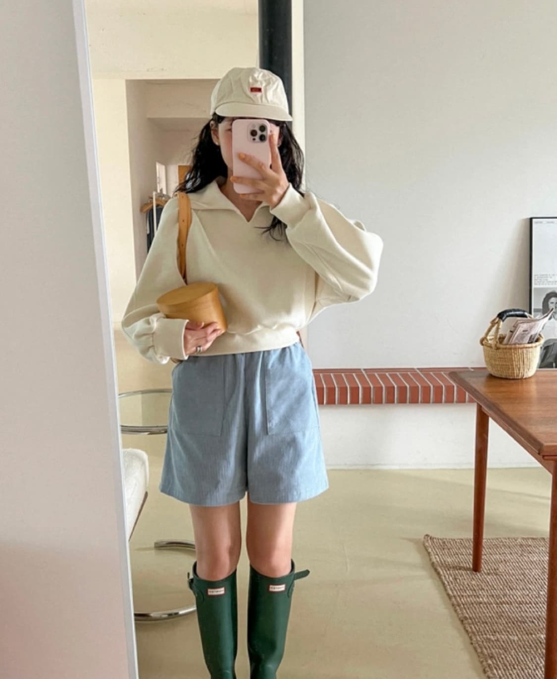 카라맨투맨 크림 상품이미지4