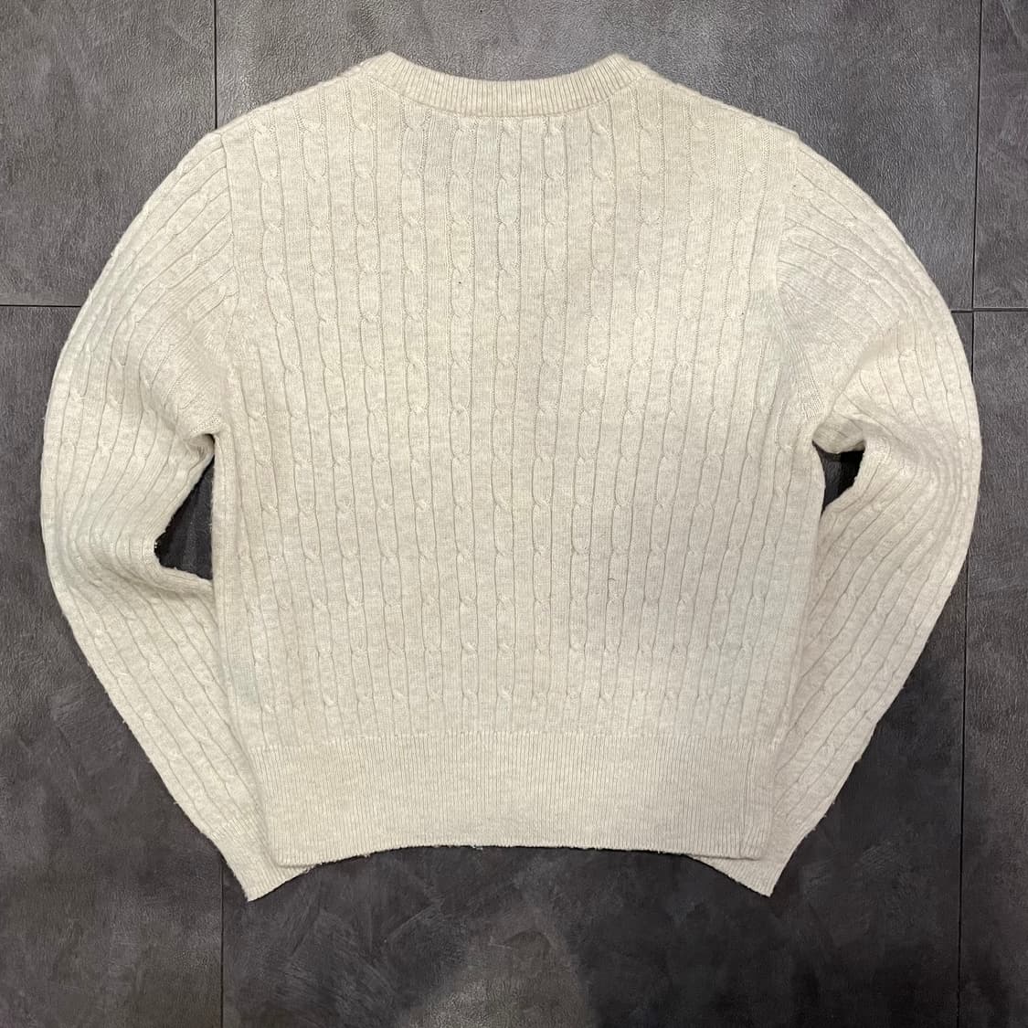 [IM] polo 폴로랄프로렌 꽈배기 크림 가디건 니트 상품이미지5