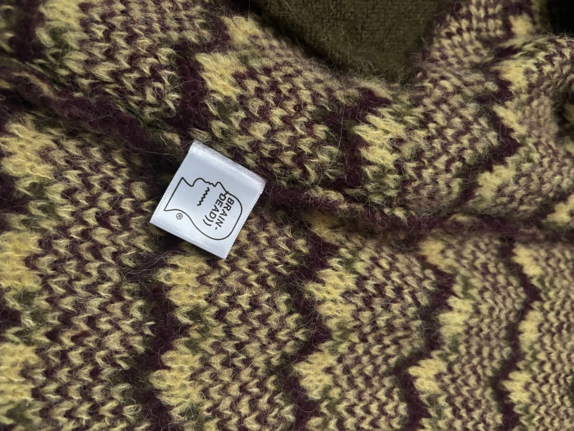 브레인데드 지그재그 스트라이프 가디건 상품이미지5