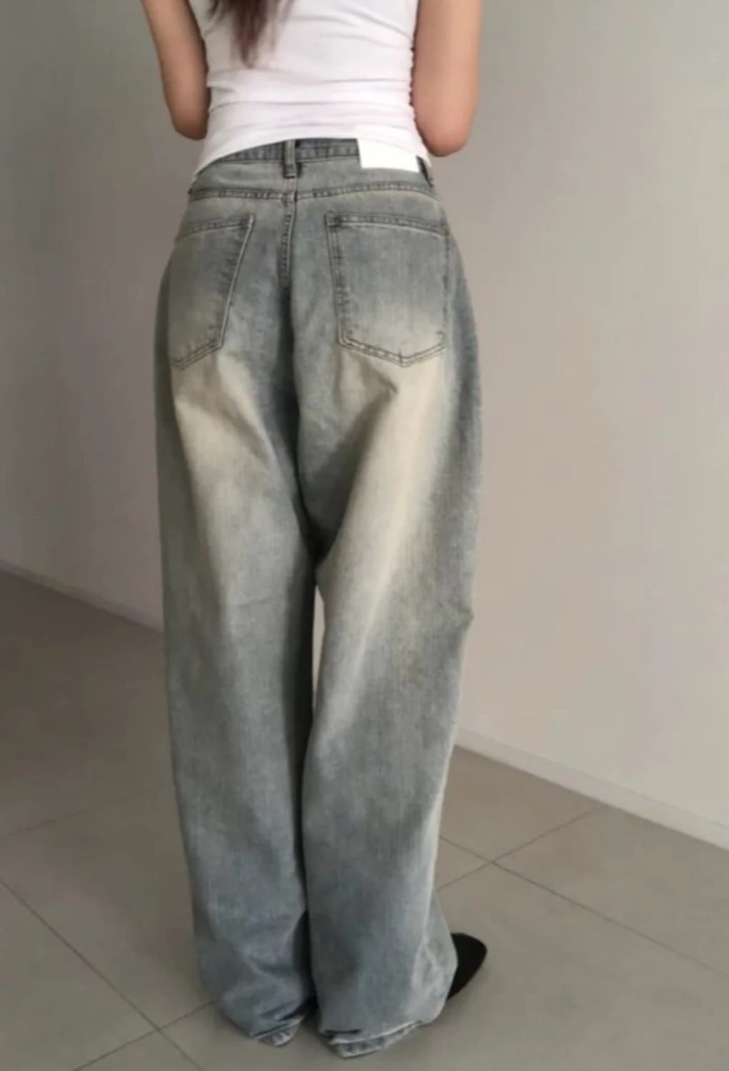 연청 롱 데님팬츠 m (새상품/ 정가 52,000) 상품이미지2