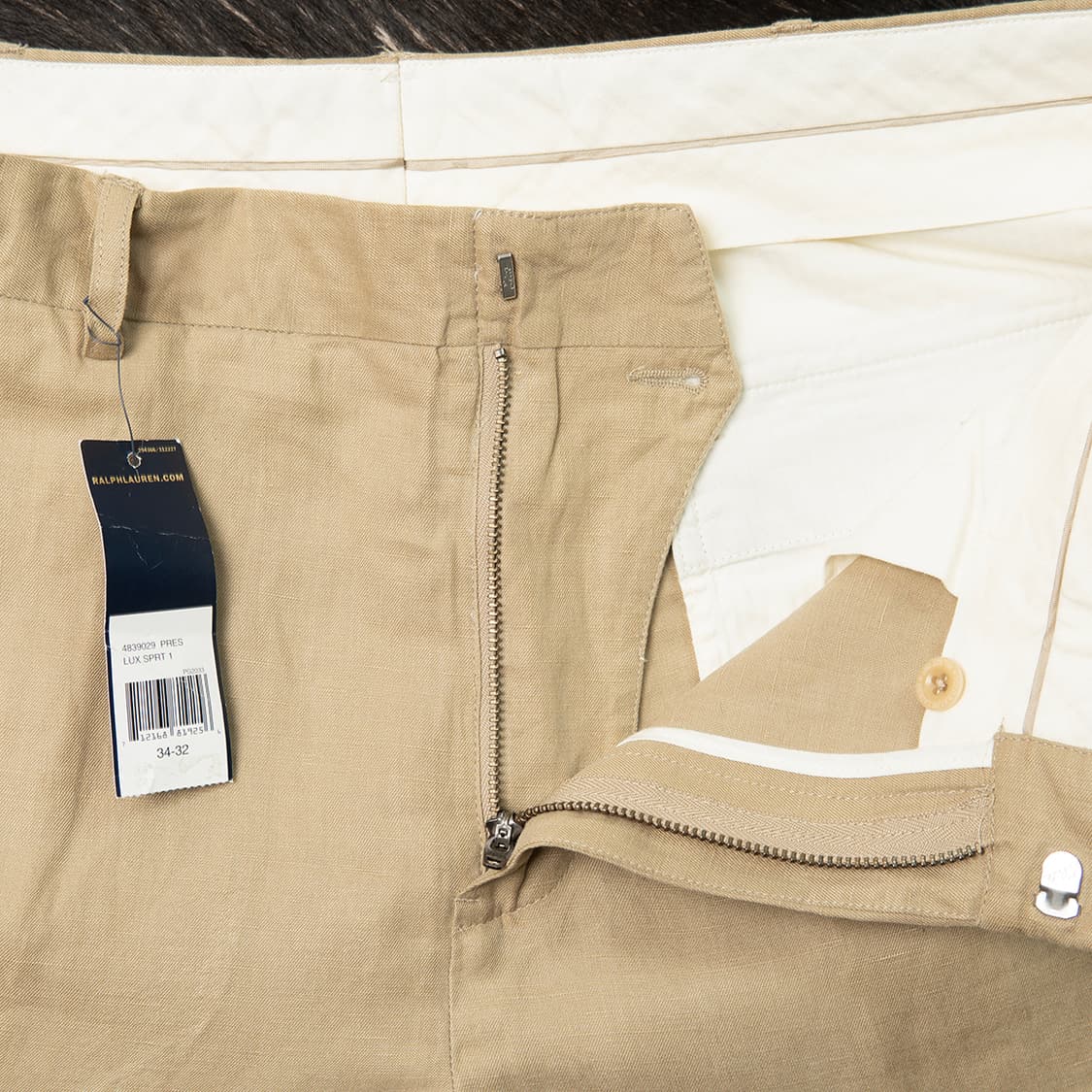 [34] 00s 폴로 랄프로렌 리넨 실크 트라우져 데드스탁  상품이미지2