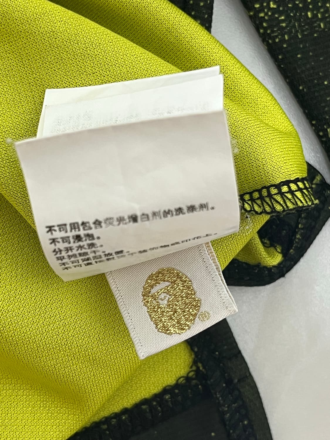 베이프 올 카모 패턴 반집업 반팔 셔츠 L 상품이미지7