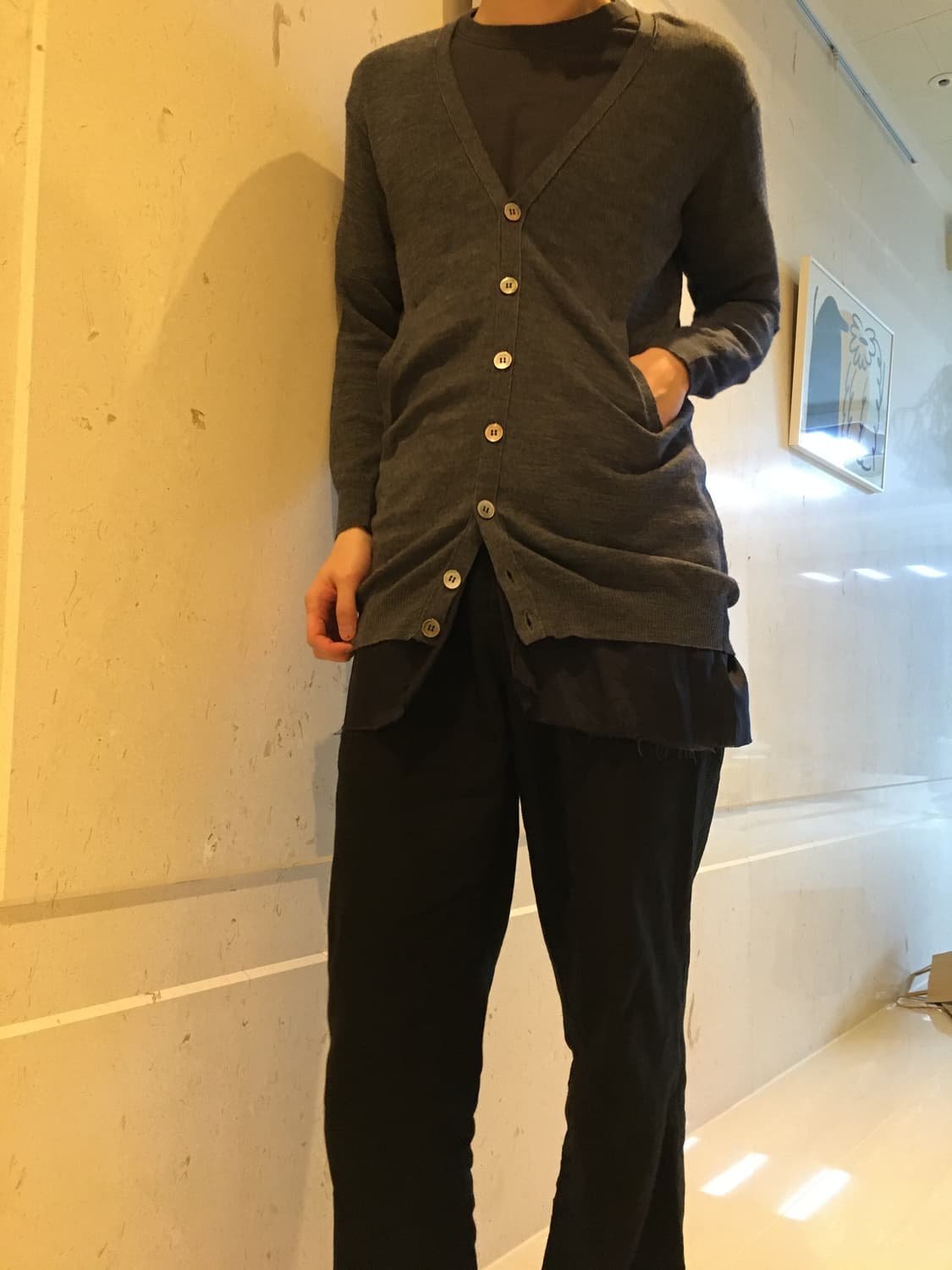 언더커버 큐프라 울 가디건 상품이미지1