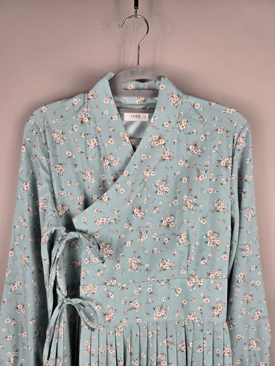 [무료배송]다래원 1 여성 플라워 생활 한복 철릭 롱 원피스 상품이미지2