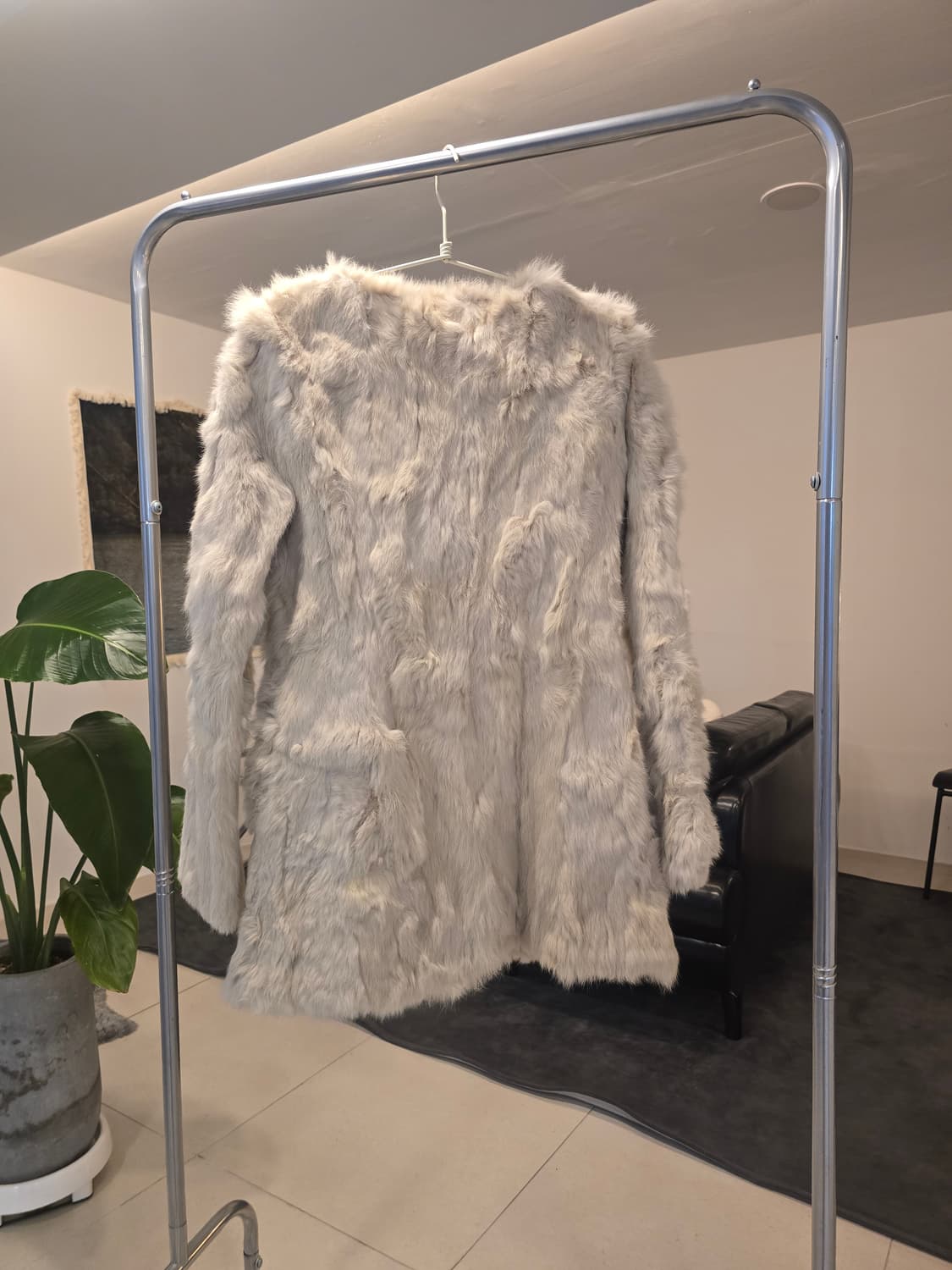 리앤더  퍼 자켓  아이보리 상품이미지2