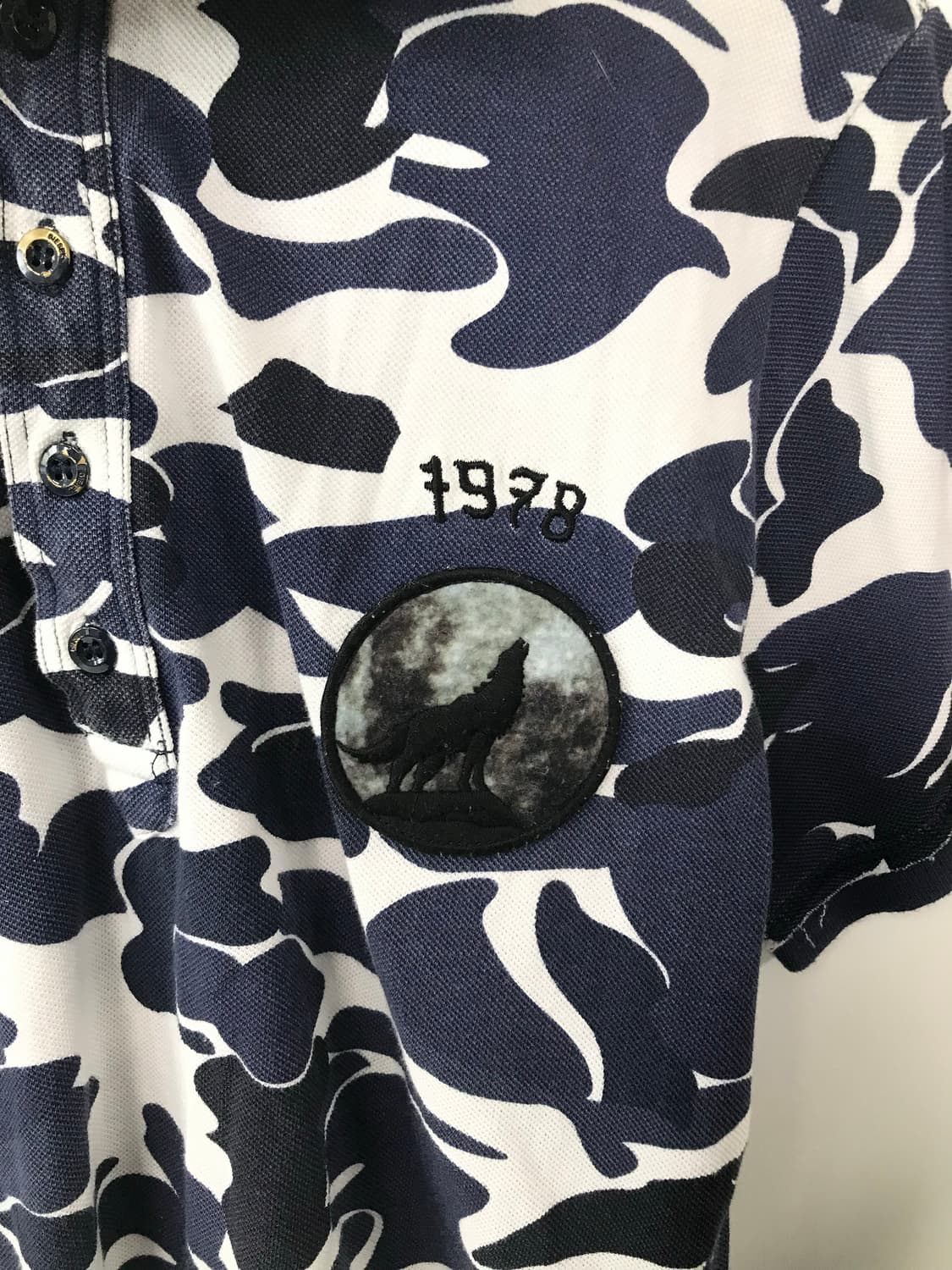 디젤 카모플라쥬 데님 카라 반팔 티셔츠 상품이미지4