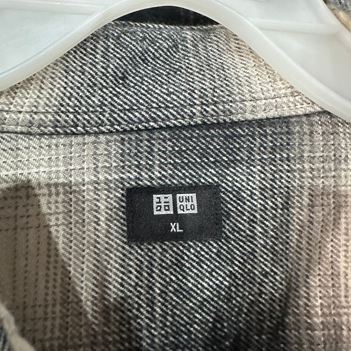 유니클로 플란넬 체크남방 XL 상품이미지3