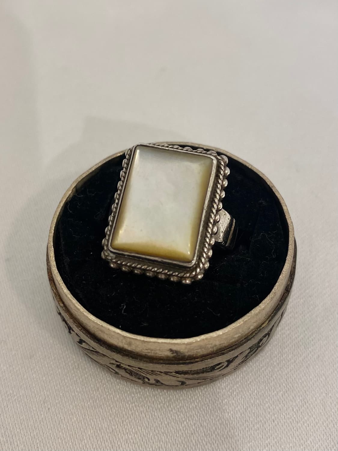 square mother-of-pearl 925silv 상품이미지3