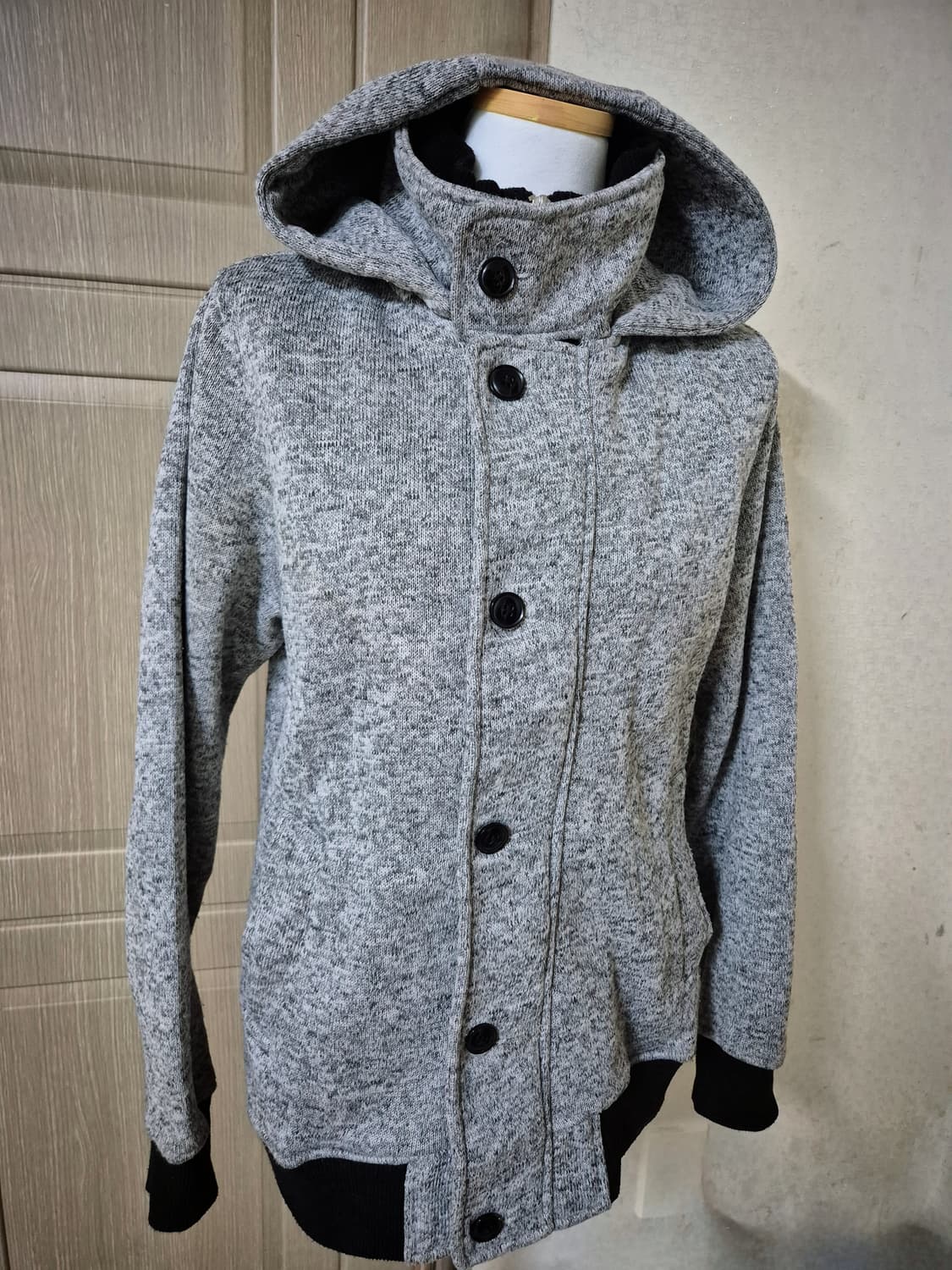 y2k 펑크 니혼진깔 그레이 하이넥 자켓 상품이미지2