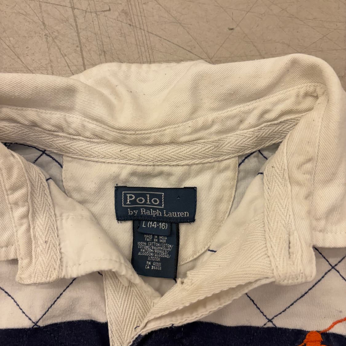 폴로 랄프로렌 스트라이프 빅포니 럭비티 상품이미지3