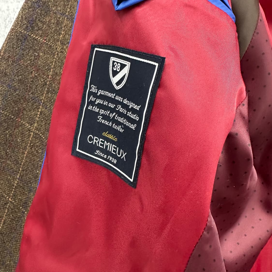 100 다니엘크레뮤 남자 울 블레이져 자켓 상품이미지4