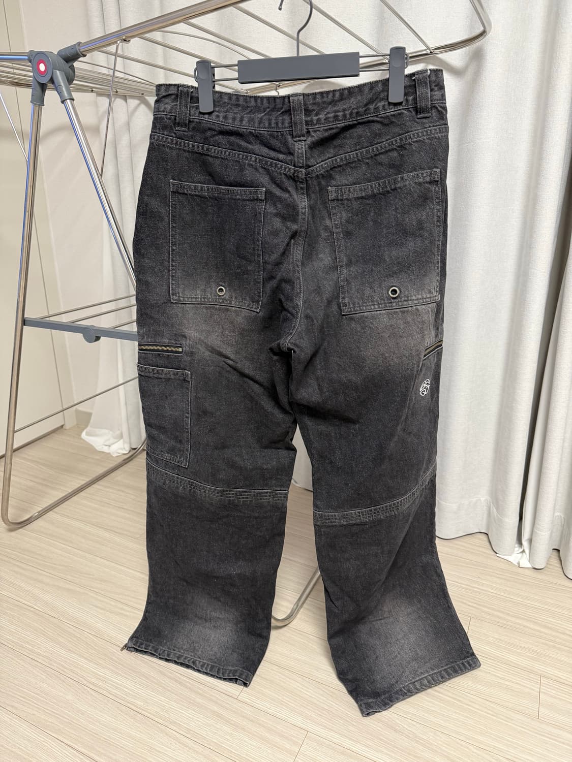 [L] 마하그리드 지퍼흑청데님 청바지 상품이미지5