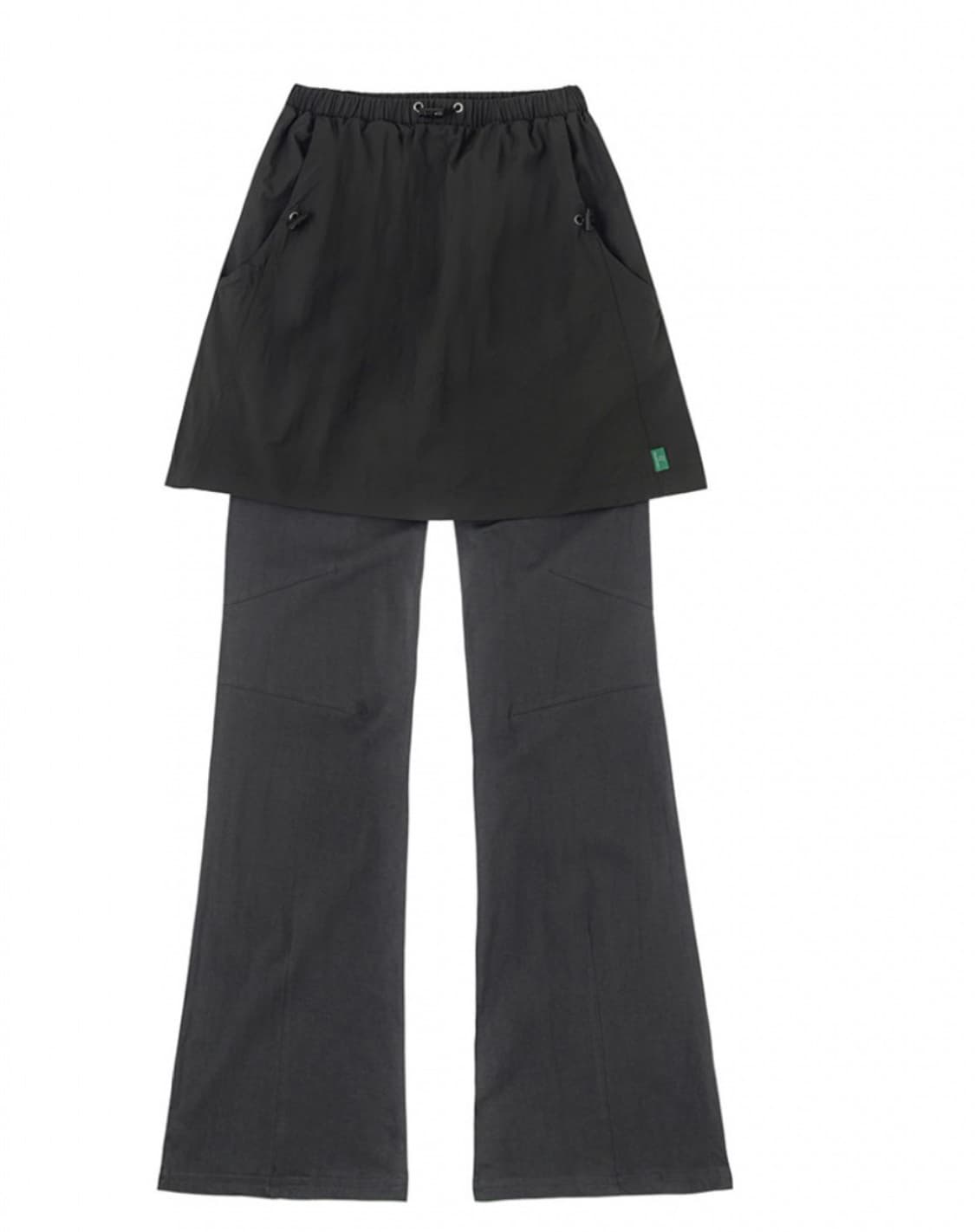 셔링 스커트 + 팬츠 세트 _ 차콜 상품이미지2