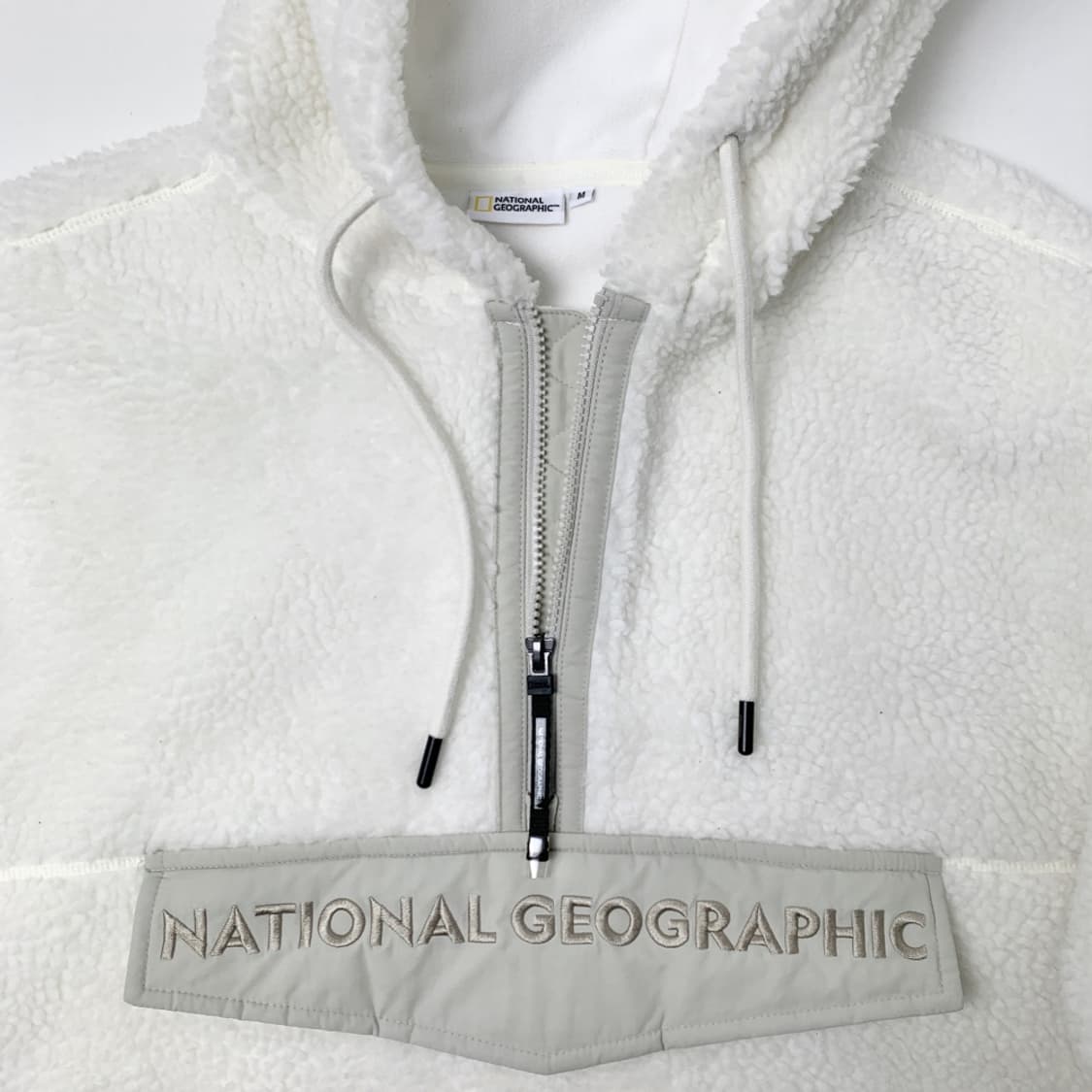 [M/정품] 내셔널지오그래픽 후드 반집업 플리스 아노락 상품이미지2