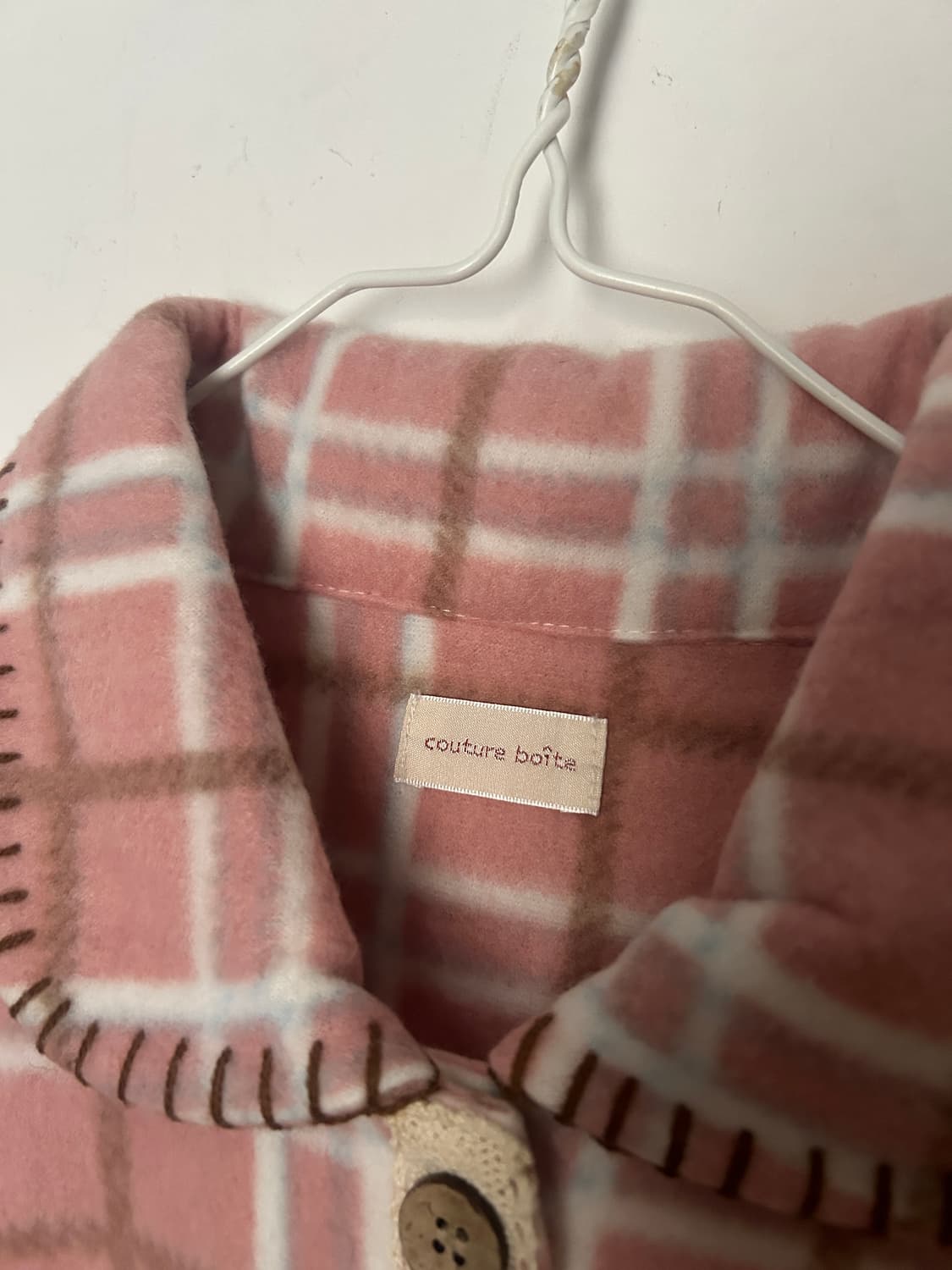 단추 레이스 후리스 상품이미지3