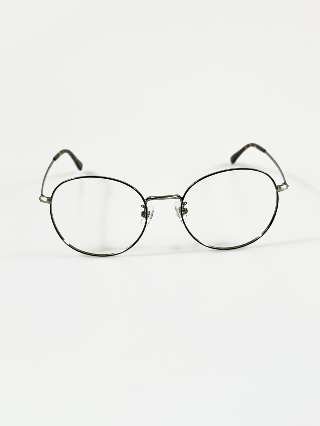 90s 유로피안 슬림 메탈 오버 라운드 빈티지 안경 상품이미지2