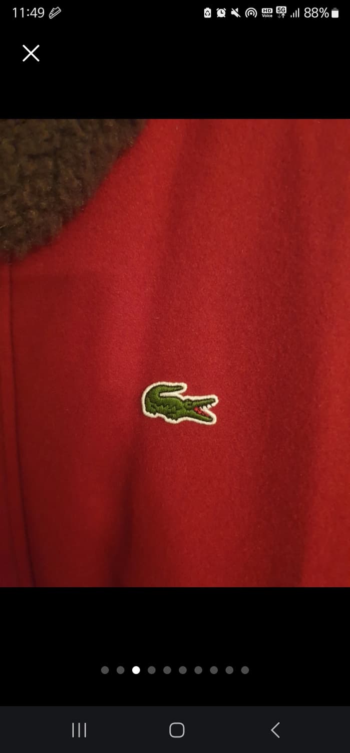 XL Supreme 슈프림 라코스테 정품 모직자켓 봄 가을 나이키 노스 상품이미지3