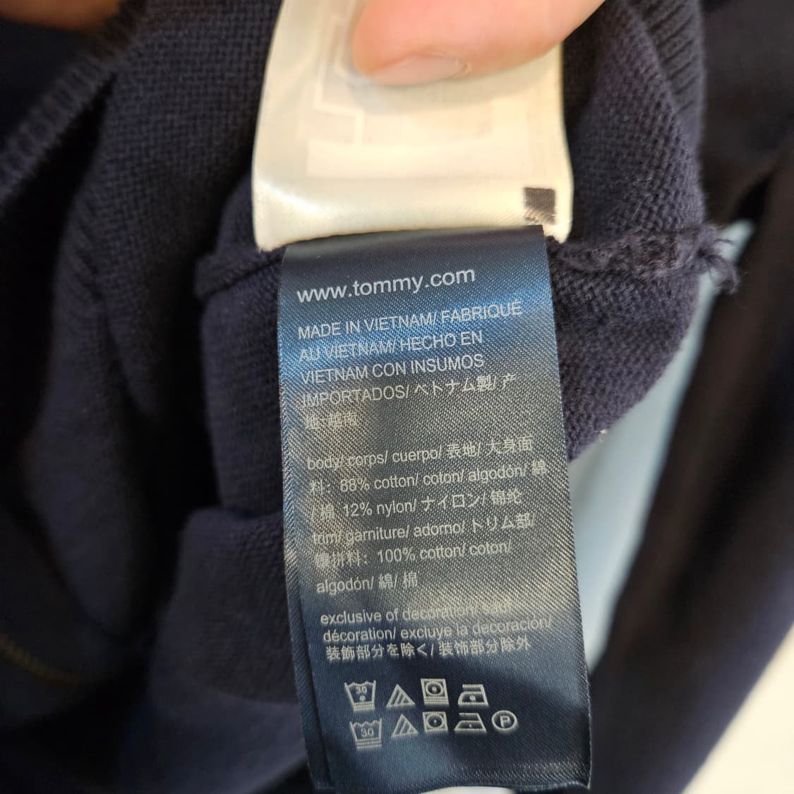 100(L)타미힐피거 니트 집업 가디건 상품이미지9