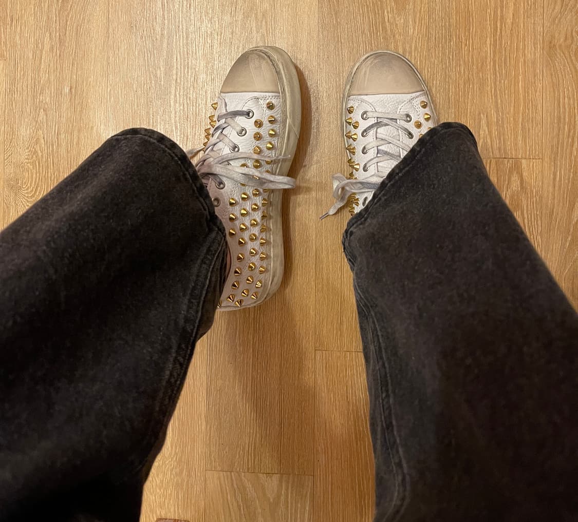 젠치 GIENCHI 메탈 스터드 스니커즈 37/240 상품이미지8