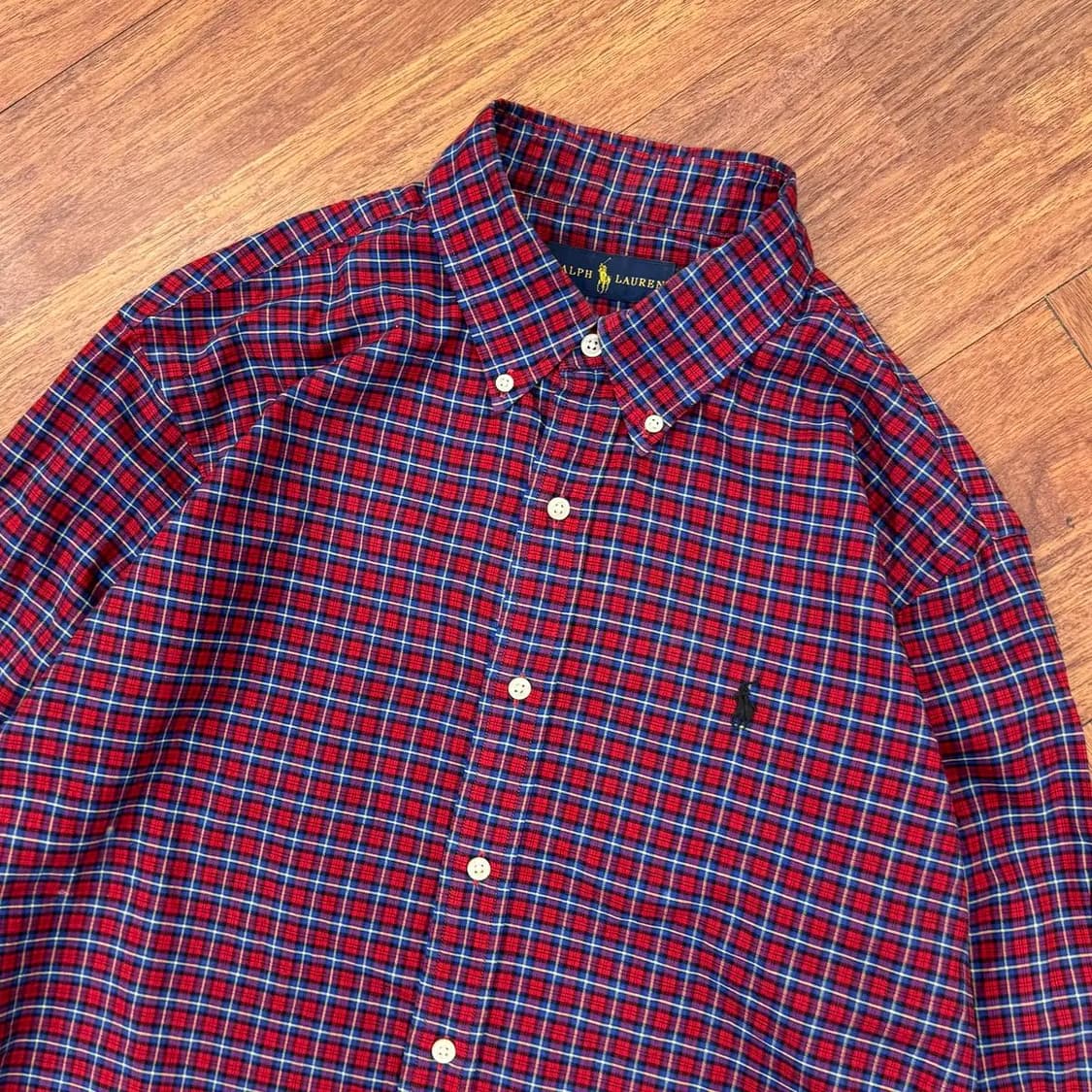 L(105) 폴로 랄프로렌 잔체크 남방 셔츠  상품이미지2