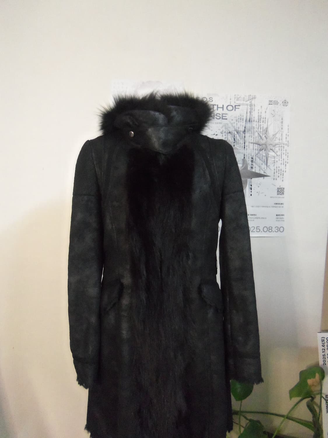 Vintage natural leather fur jacket 상품이미지5