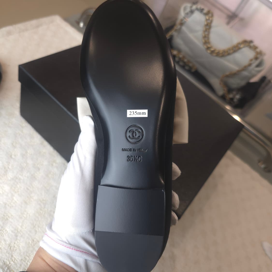 [정품] 샤넬 메리제인 리본 슈즈 36.5 (새상품) 상품이미지4