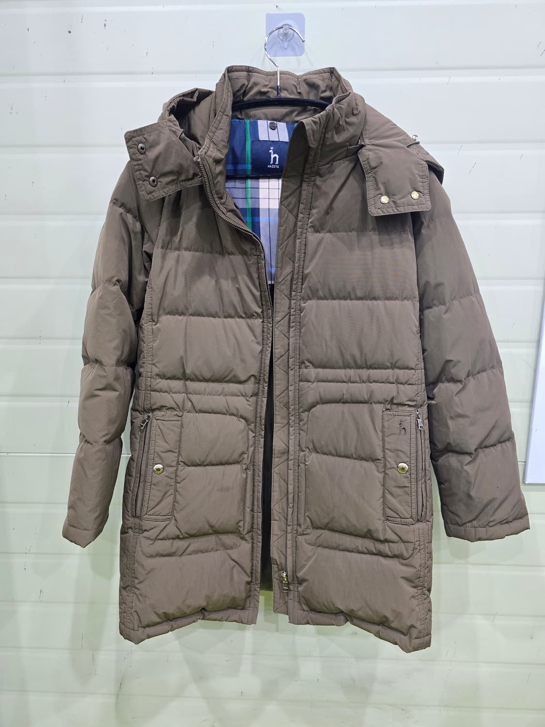 헤지스 브라운 롱패딩 점퍼 상품이미지1